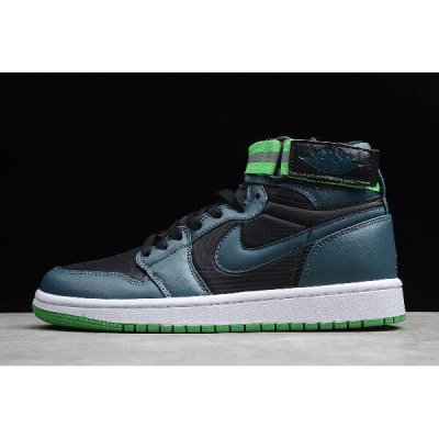 Nike Erkek Air Jordan 1 High Strap Siyah / Turkuaz / Açık Yeşil Basketbol Ayakkabısı Türkiye - 9TP1J